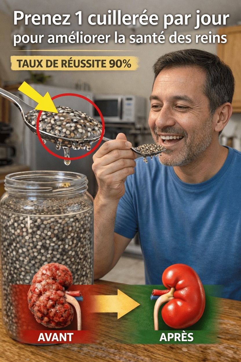 Ce que vous devriez savoir sur la prise quotidienne d’une cuillerée de graines de chia pour soutenir la santé des reins