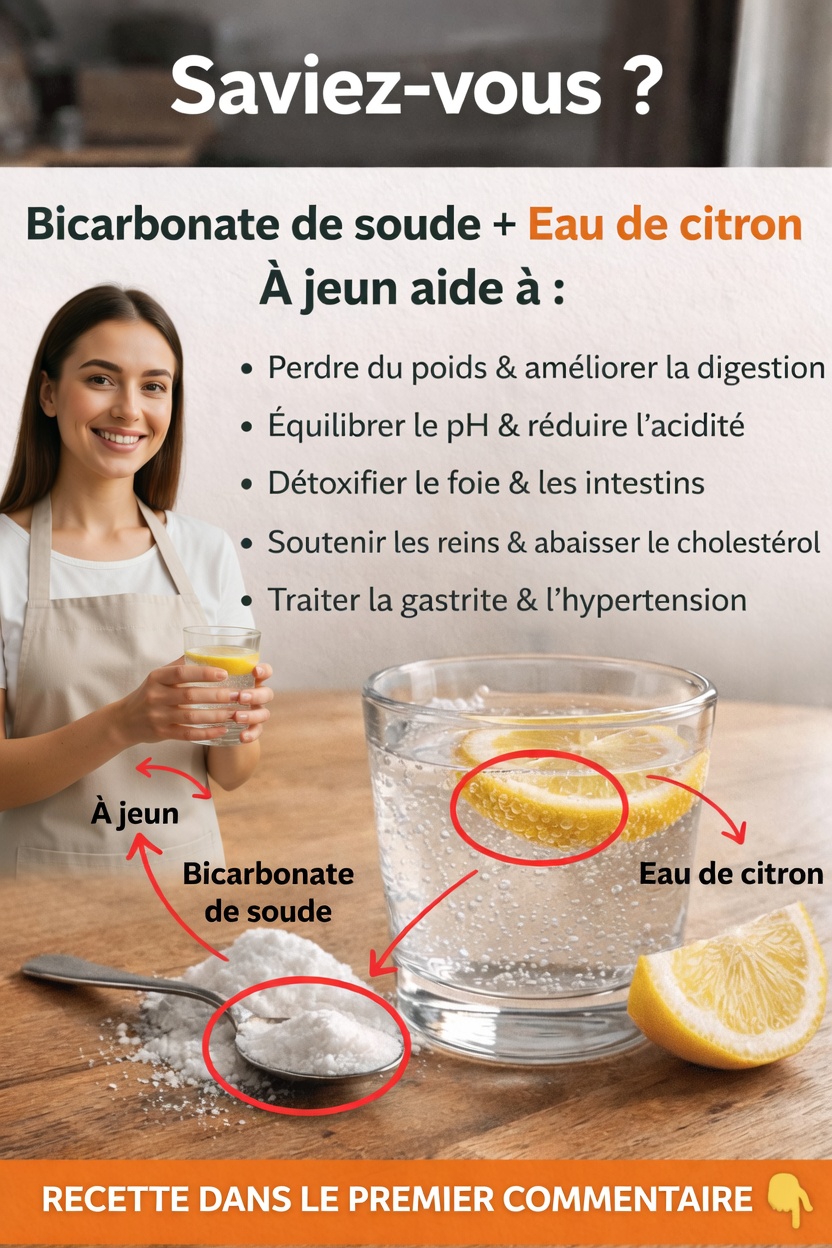 Découvrez ce qui se passe vraiment lorsque vous mélangez du bicarbonate de soude et de l’eau citronnée à jeun chaque matin