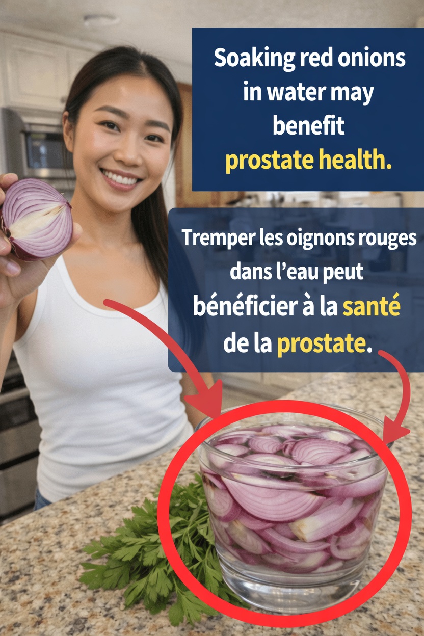 Avez-vous essayé de faire tremper des oignons rouges dans de l’eau pour le bien-être au quotidien ?