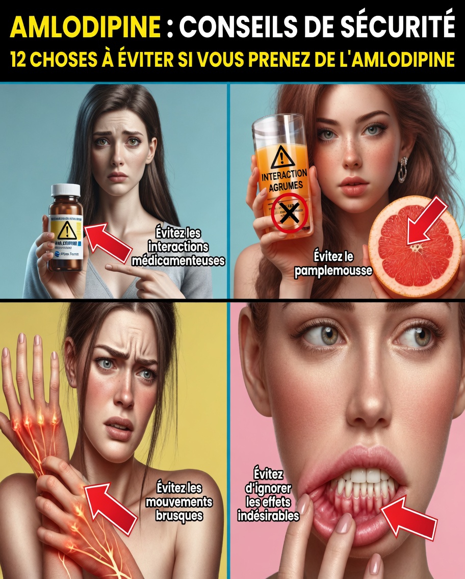 8 habitudes que vous devriez arrêter cette année si vous prenez de l’amlodipine – et pourquoi