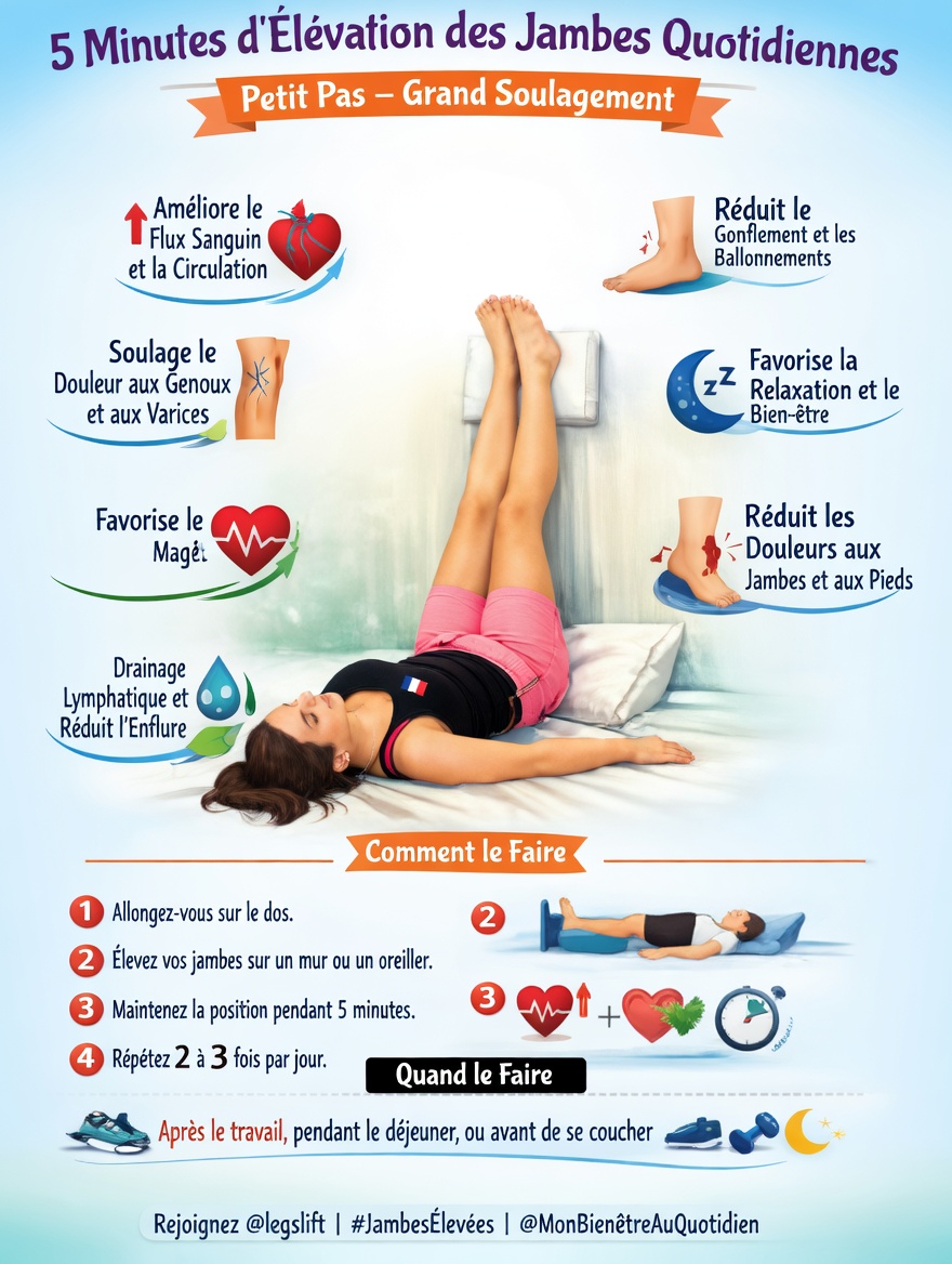 Découvrez des habitudes quotidiennes simples qui peuvent favoriser une bonne circulation sanguine dans les jambes chez les personnes âgées