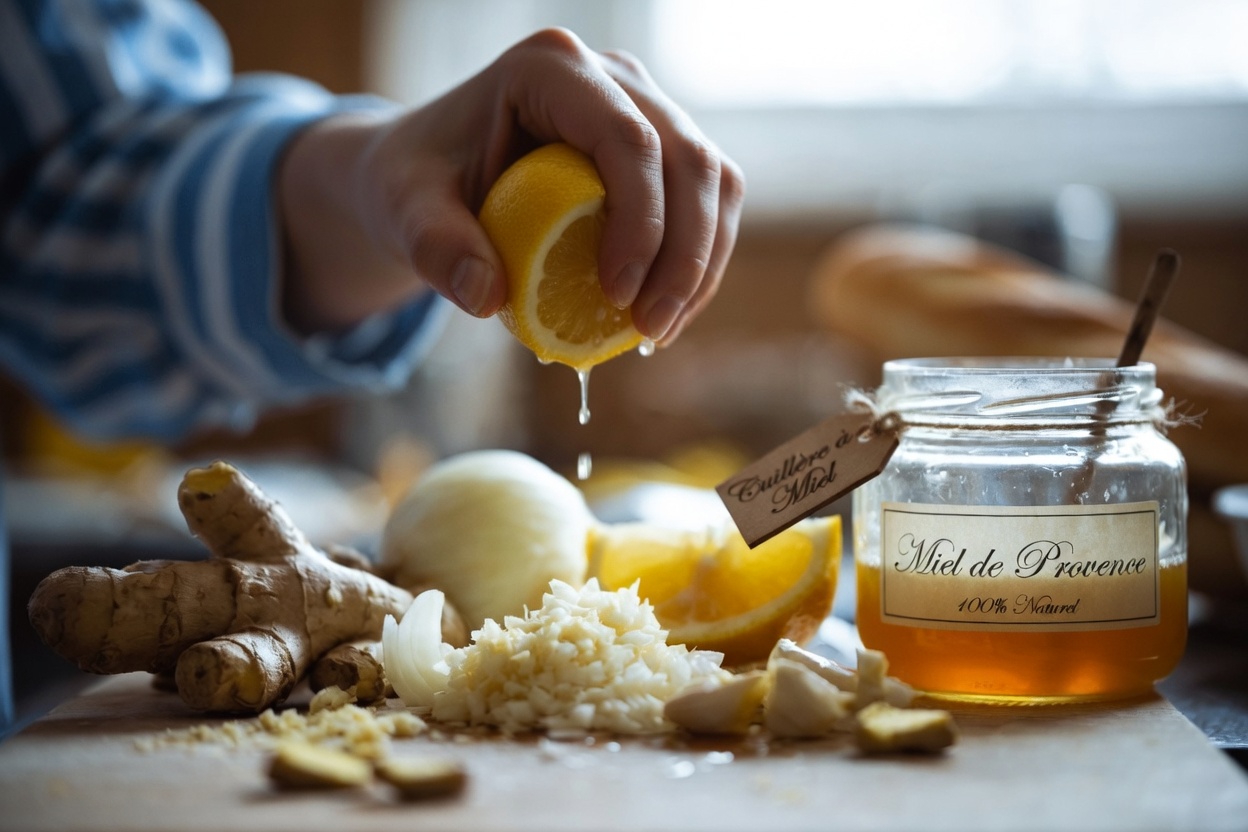 Avez-vous essayé ce simple mélange de cuisine de gingembre râpé, d’oignon, d’ail, de jus de citron et de miel ?