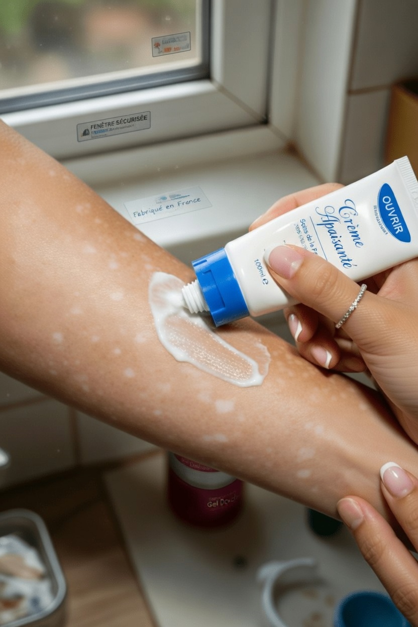 Que sont ces petites taches blanches sur les bras et les jambes ?