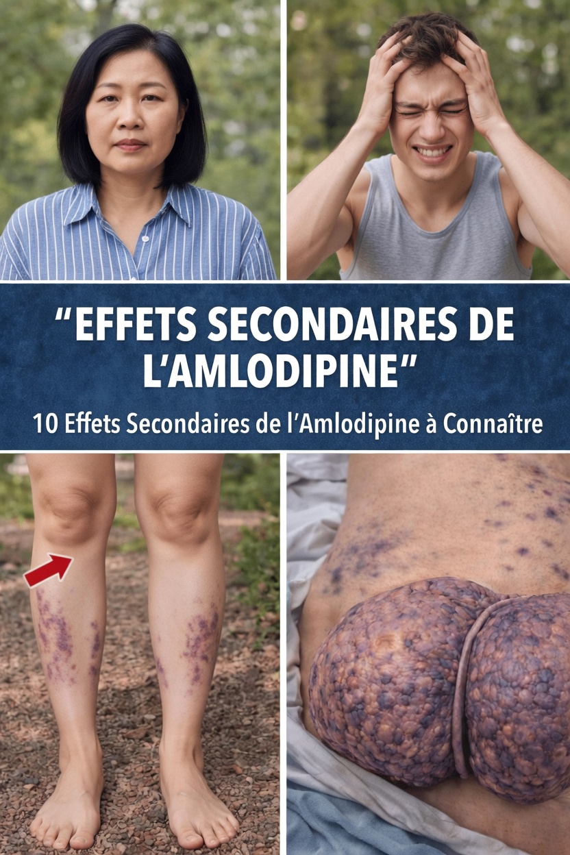 Découvrez les 12 principaux effets secondaires de l’amlodipine et des conseils simples au quotidien pour vous sentir plus à l’aise