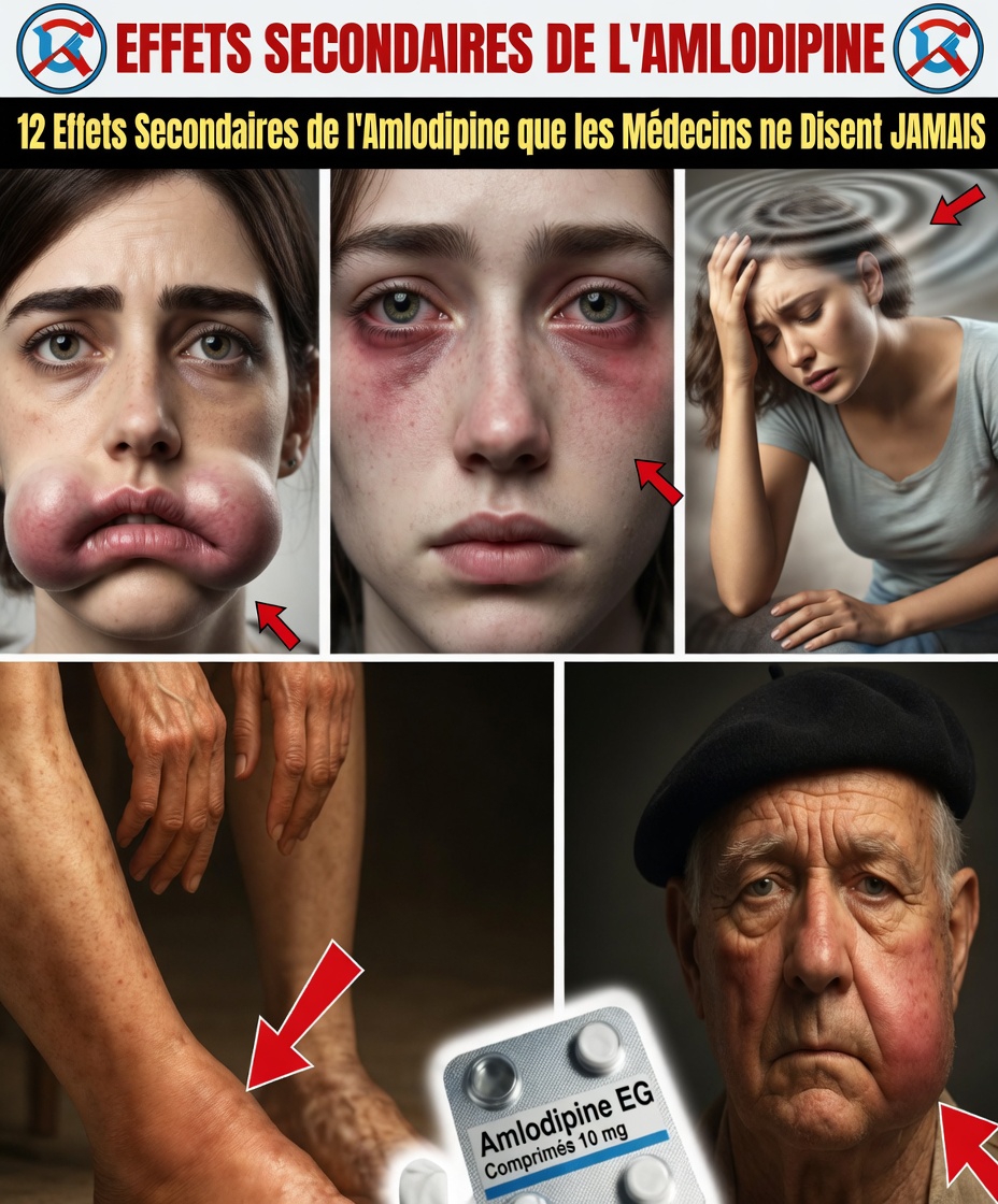 Découvrez les 12 principaux effets secondaires de l’amlodipine et des conseils simples au quotidien pour vous sentir plus à l’aise