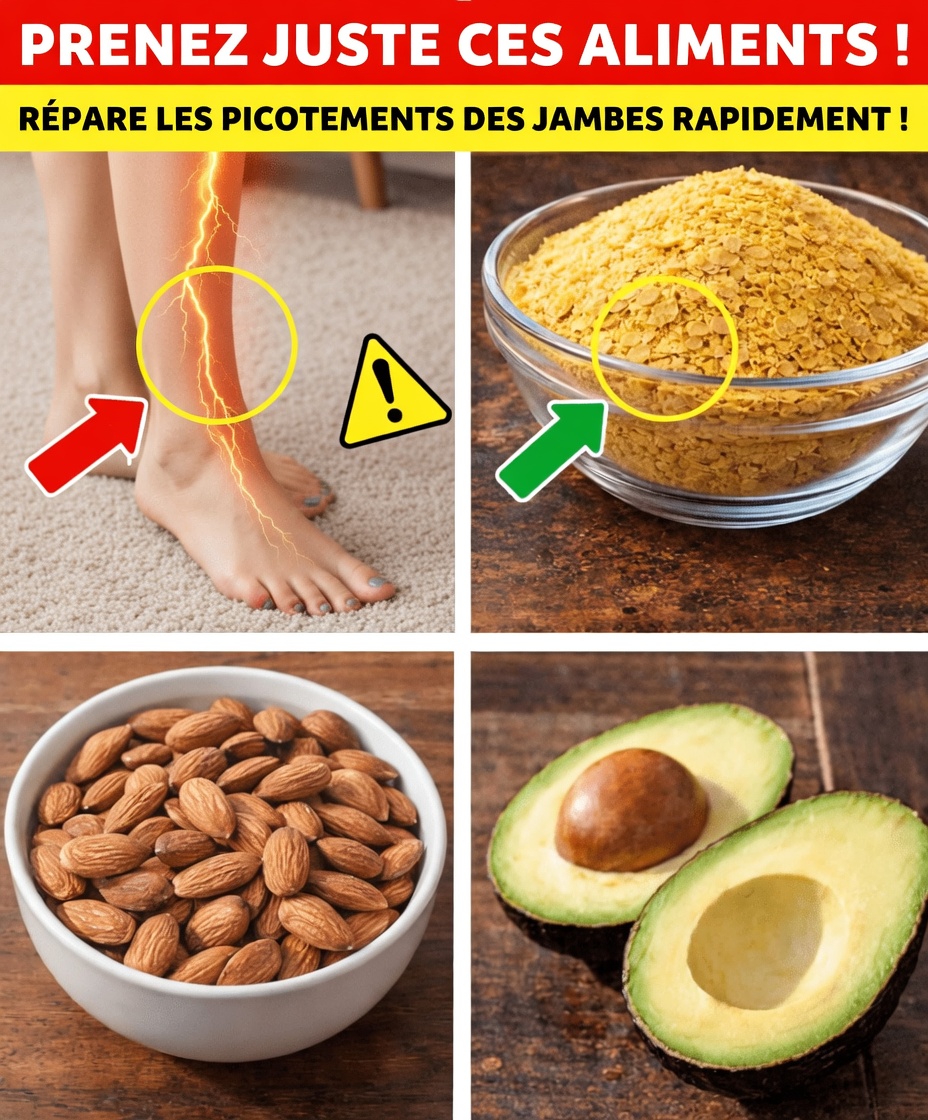 Picotements dans les jambes après 60 ans : 3 aliments du quotidien pour soutenir la santé nerveuse dans votre routine quotidienne