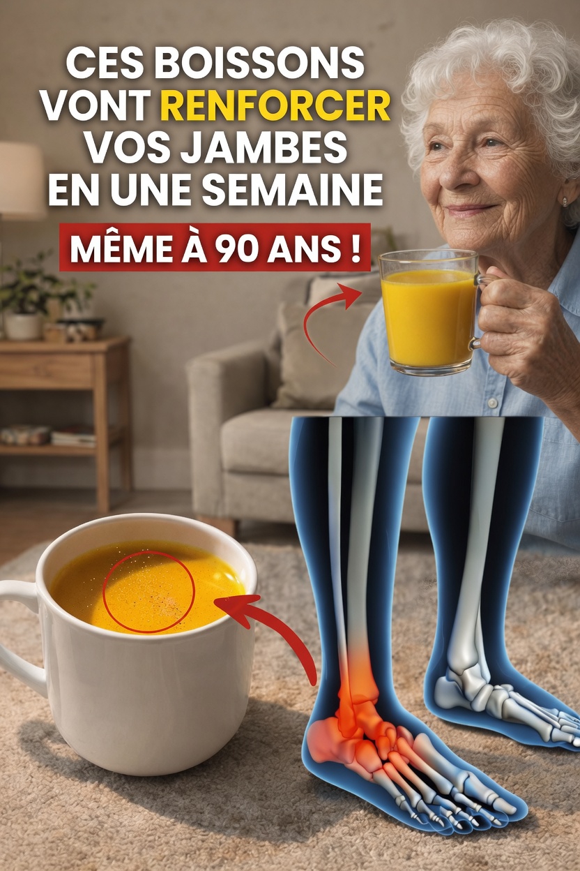 3 boissons simples qui peuvent aider à maintenir la force et la mobilité des jambes avec l’âge
