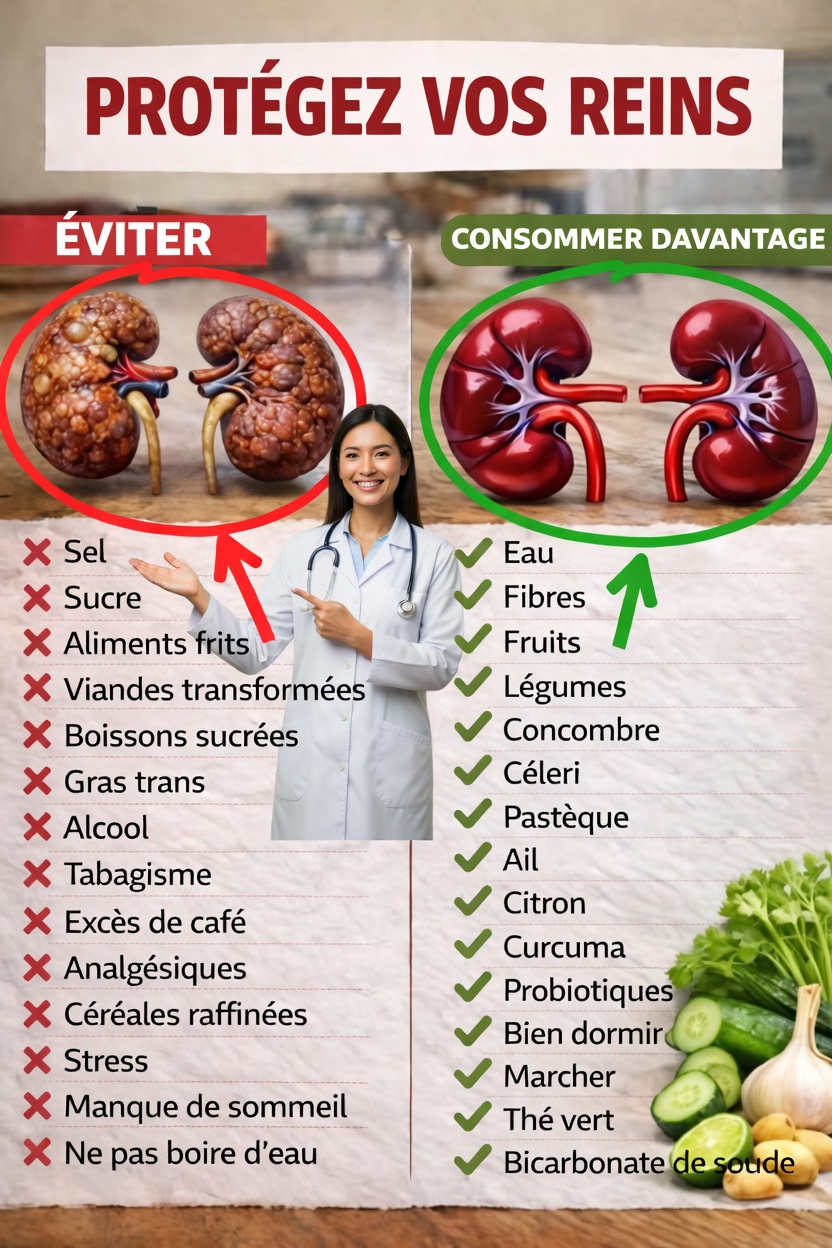 Découvrez comment protéger naturellement vos reins grâce à ces habitudes quotidiennes essentielles et à des choix alimentaires judicieux