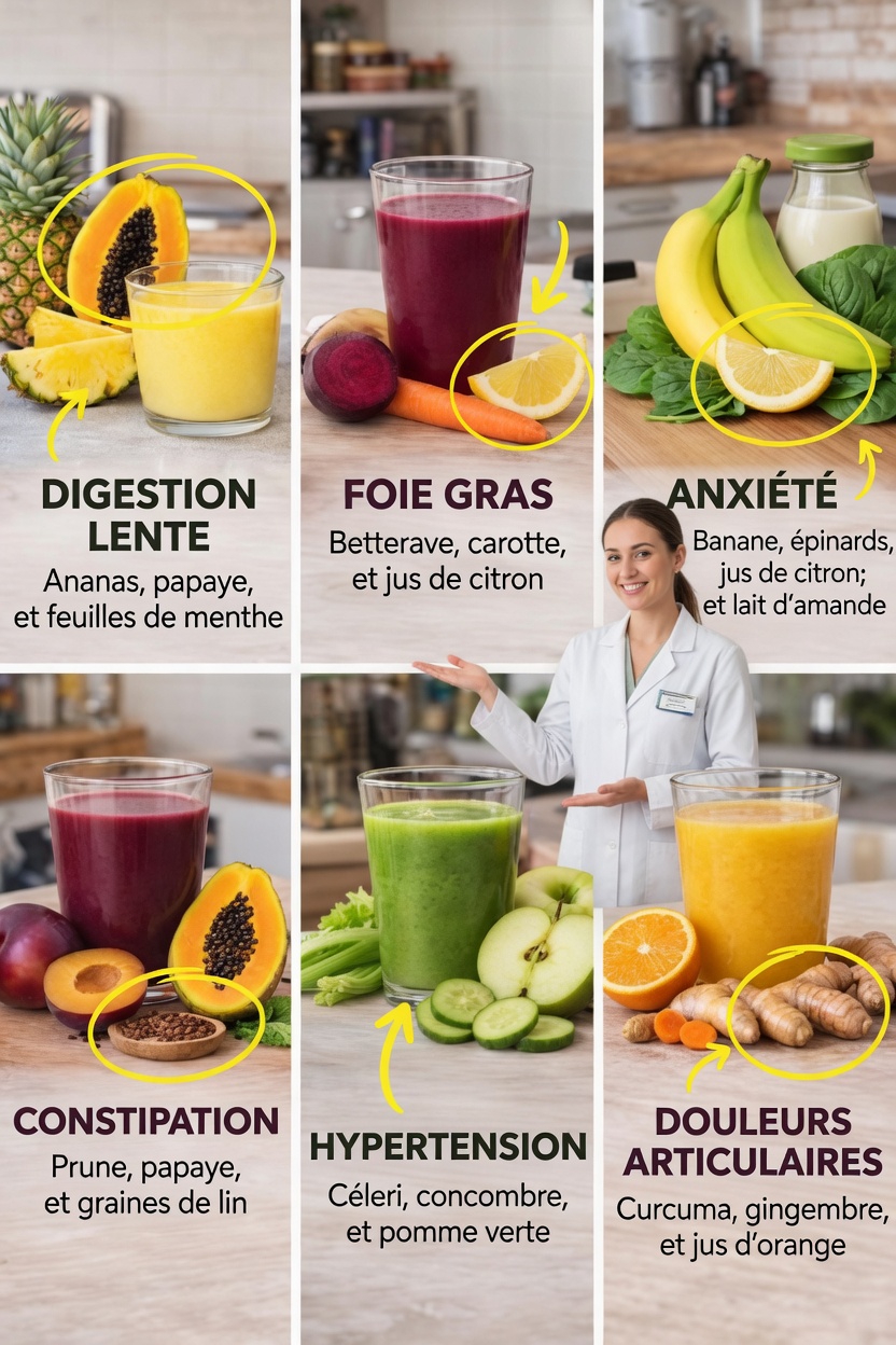 Jus Détox Naturels : des recettes simples pour soutenir le bien-être de votre corps au quotidien