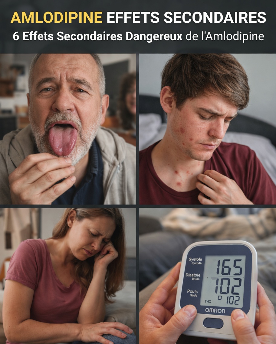 Quels sont les 6 effets secondaires courants de l’amlodipine et que pouvez-vous faire à leur sujet ?