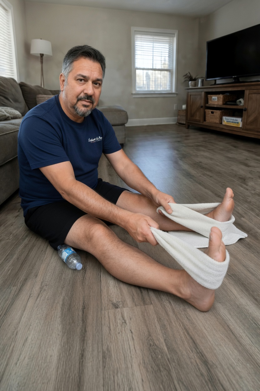 Un étirement simple des pieds que de nombreuses personnes âgées de plus de 60 ans utilisent pour leur mobilité et leur confort au quotidien