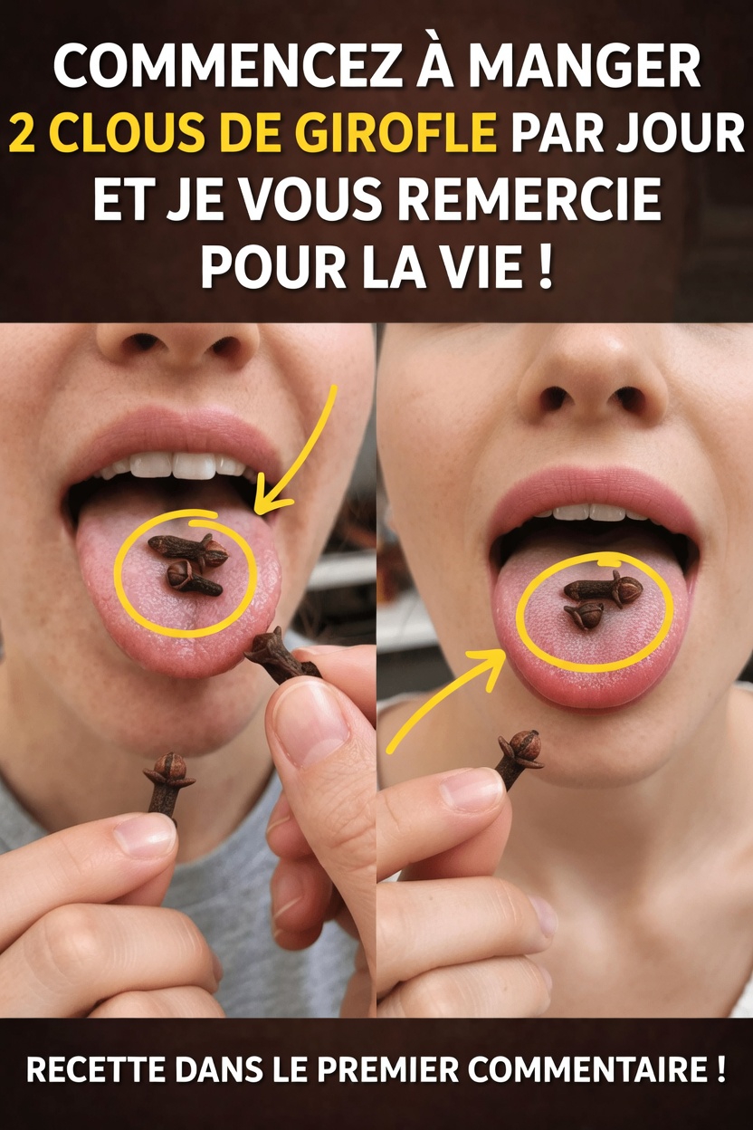 Vous êtes-vous déjà demandé ce qui se passe lorsque vous ajoutez seulement deux clous de girofle à votre routine quotidienne ?
