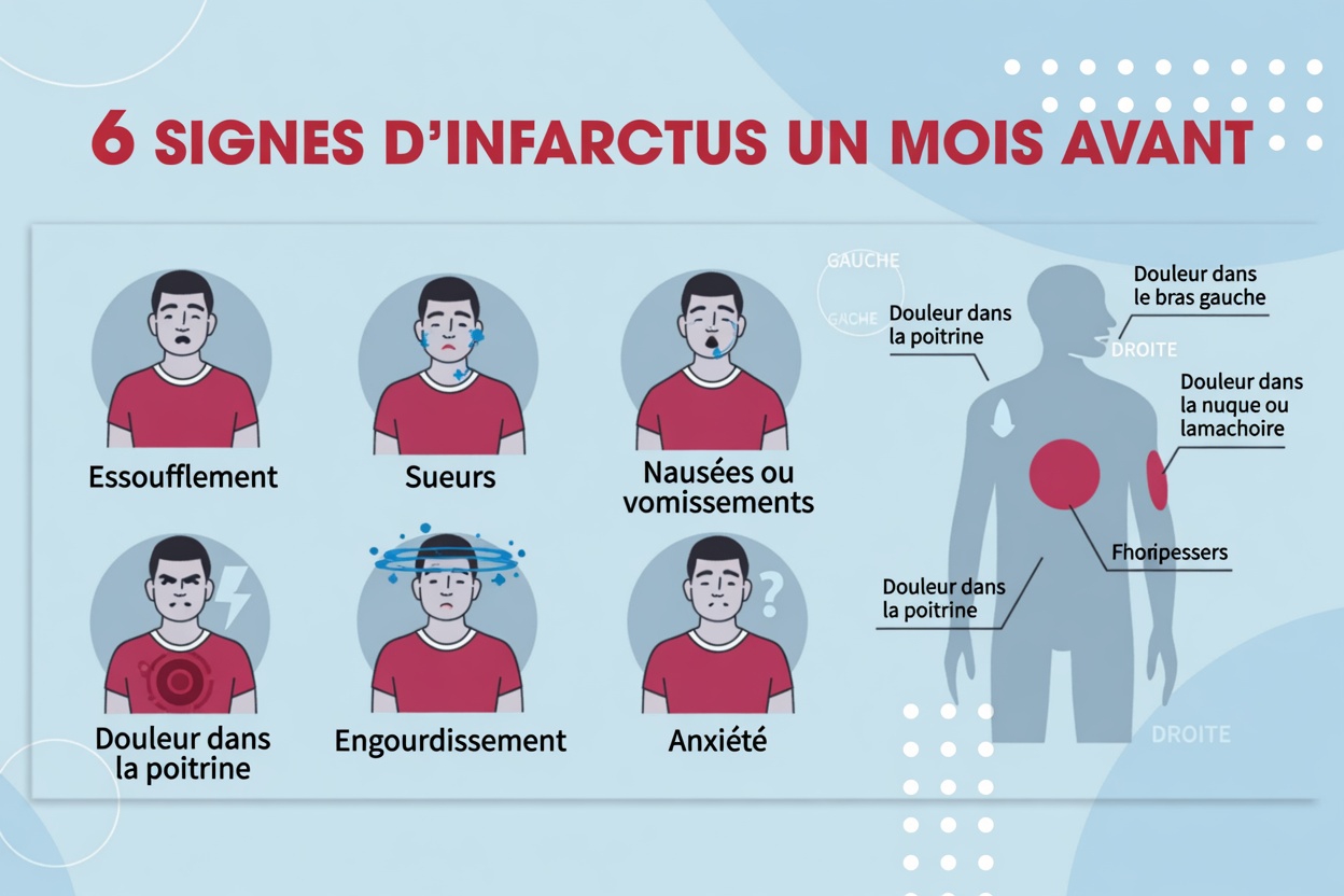 Quels sont les 9 signes possibles que votre corps peut montrer un mois avant une crise cardiaque ?