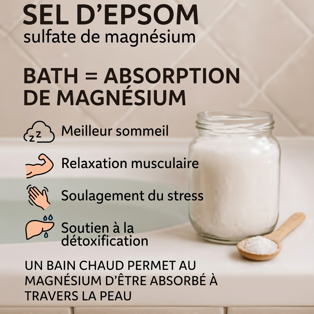 Routine au sel d’Epsom riche en magnésium : cette simple habitude matinale pourrait-elle soutenir votre bien-être quotidien ?