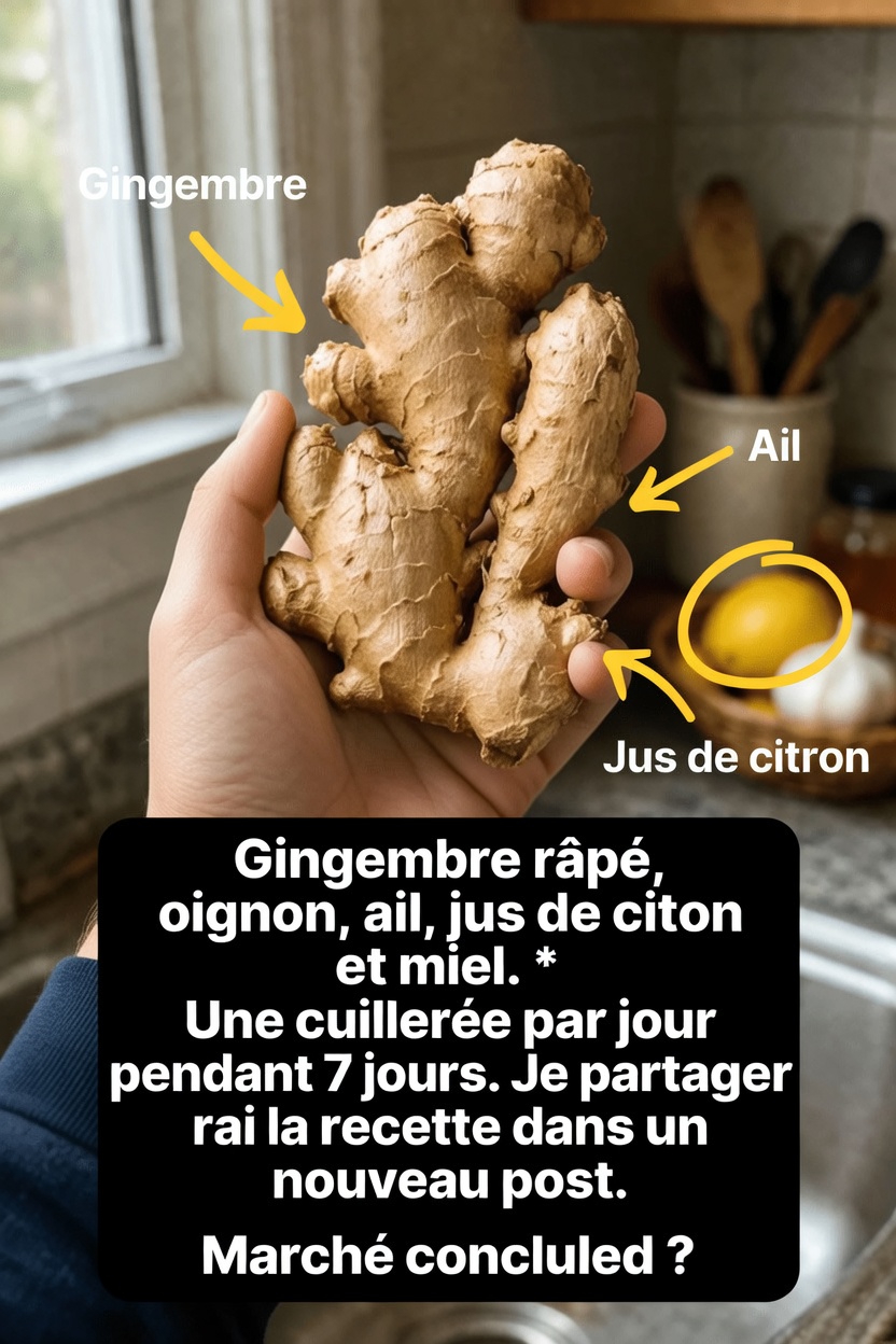 Avez-vous essayé ce simple mélange de gingembre, d’oignon, d’ail, de citron et de miel pour le bien-être quotidien ?