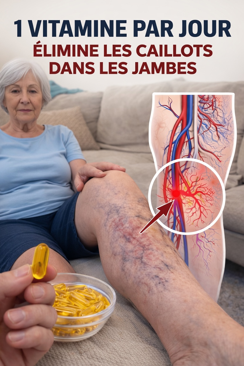 1 vitamine par jour pour dissoudre les caillots sanguins dans les jambes : les conseils d’un cardiologue