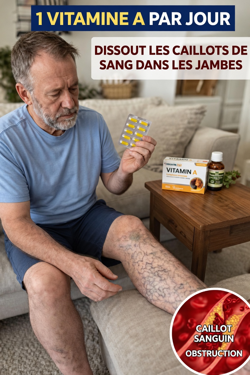1 vitamine par jour pour dissoudre les caillots sanguins dans les jambes : les conseils d’un cardiologue