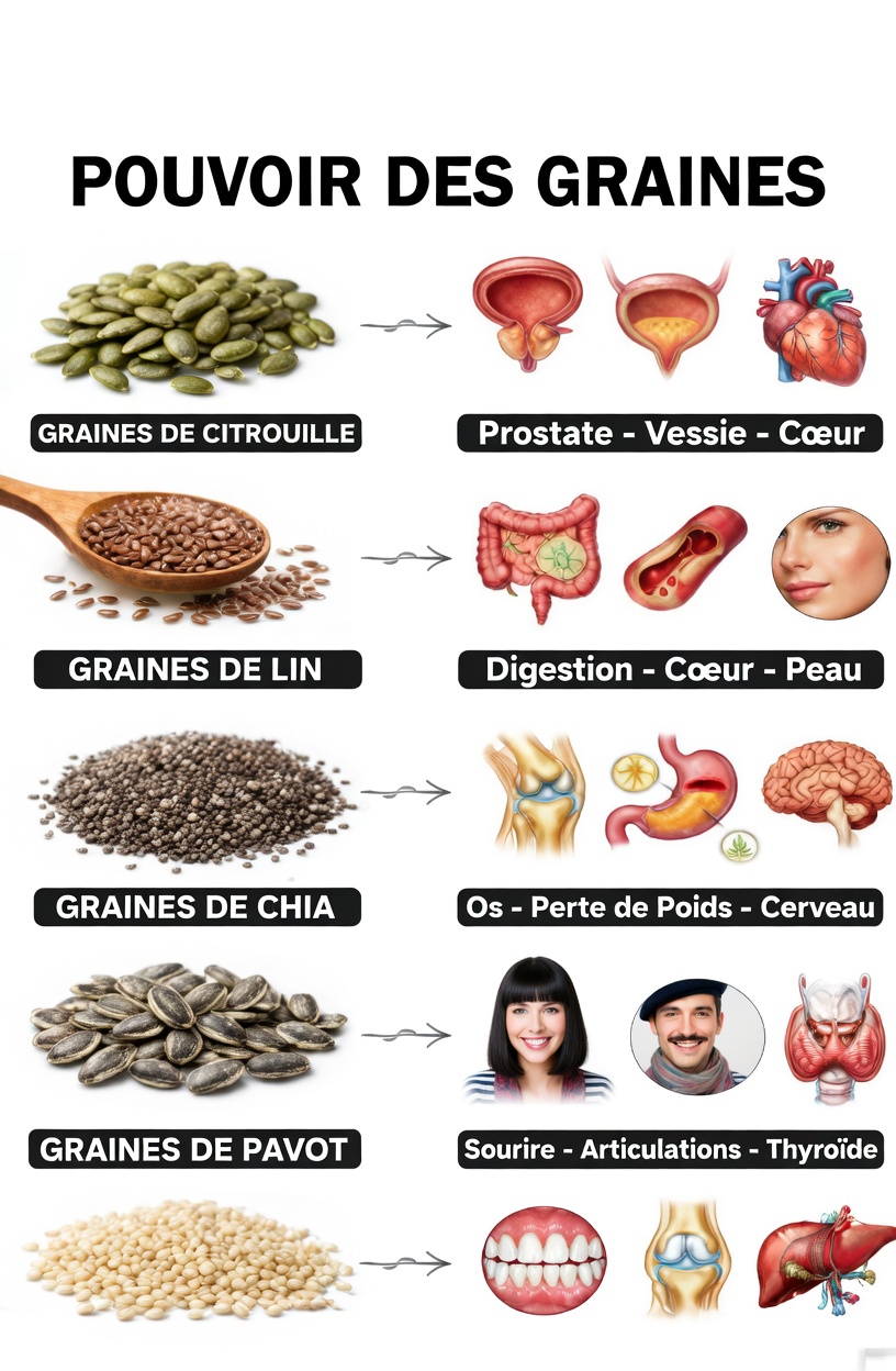 Découvrez 6 graines riches en nutriments que les personnes âgées peuvent facilement intégrer à leur routine quotidienne pour un meilleur bien-être