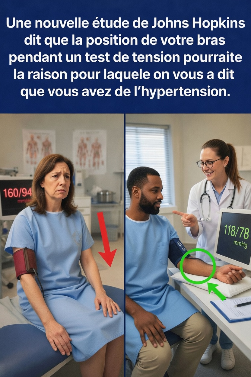 Une nouvelle étude de Johns Hopkins révèle comment la position de votre bras lors de la prise de votre tension artérielle pourrait affecter les chiffres que vous voyez