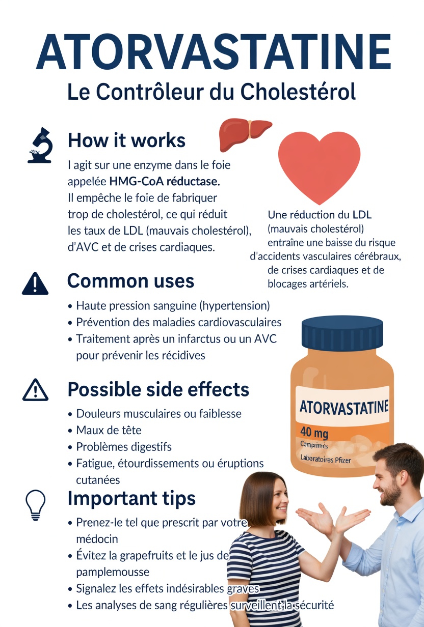 Effets secondaires de l’atorvastatine : ce que vous devez savoir sur les réactions fréquentes et comment les gérer