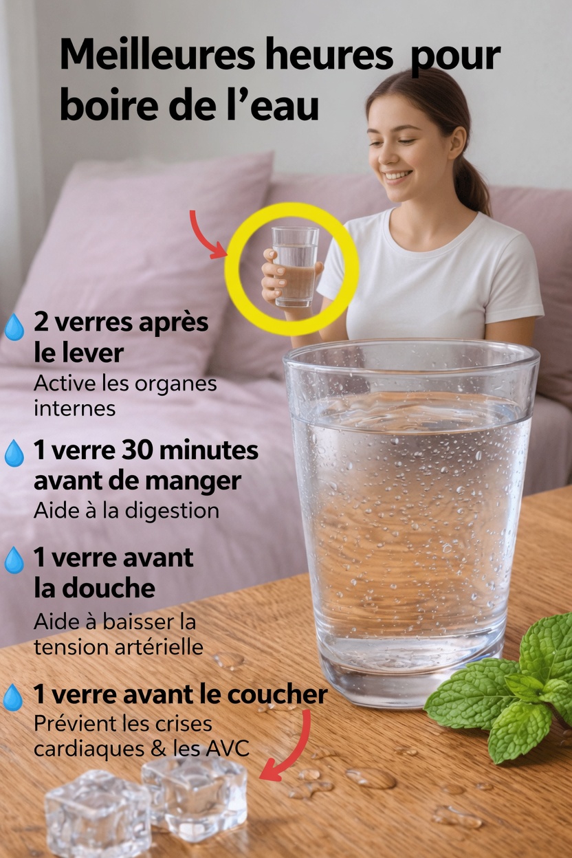 Les meilleurs moments pour boire de l’eau afin d’améliorer l’hydratation quotidienne et le bien-être