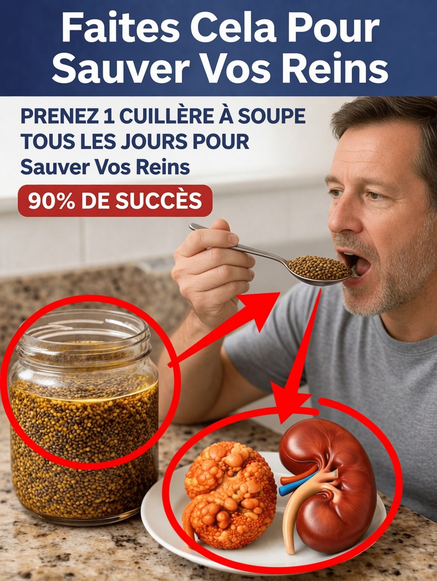 Découvrez cette habitude quotidienne facile d’une cuillère à soupe à base de graines de lin et de miel pour soutenir la santé des reins