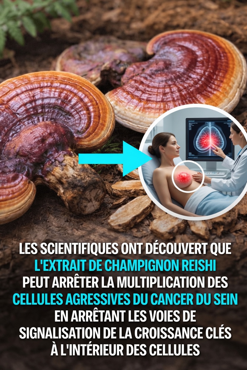 Champignon reishi : ce que dit la science sur le Ganoderma lucidum et la recherche sur les cellules du cancer du sein