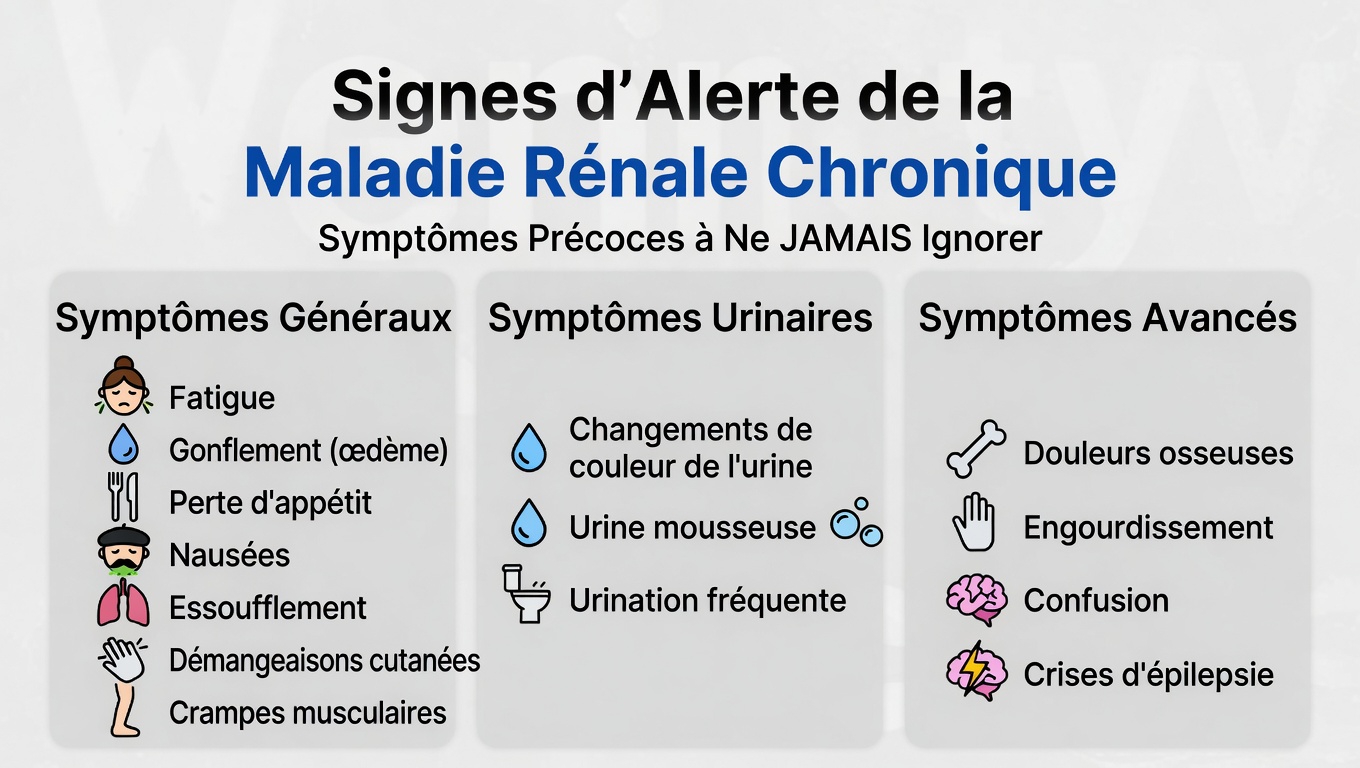 10 signes précoces d’alerte de la maladie rénale chronique que vous ne devriez jamais ignorer