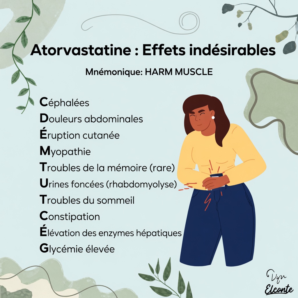 Ressentez-vous des symptômes inhabituels pendant que vous prenez de l’atorvastatine ? 15 effets secondaires moins connus à surveiller