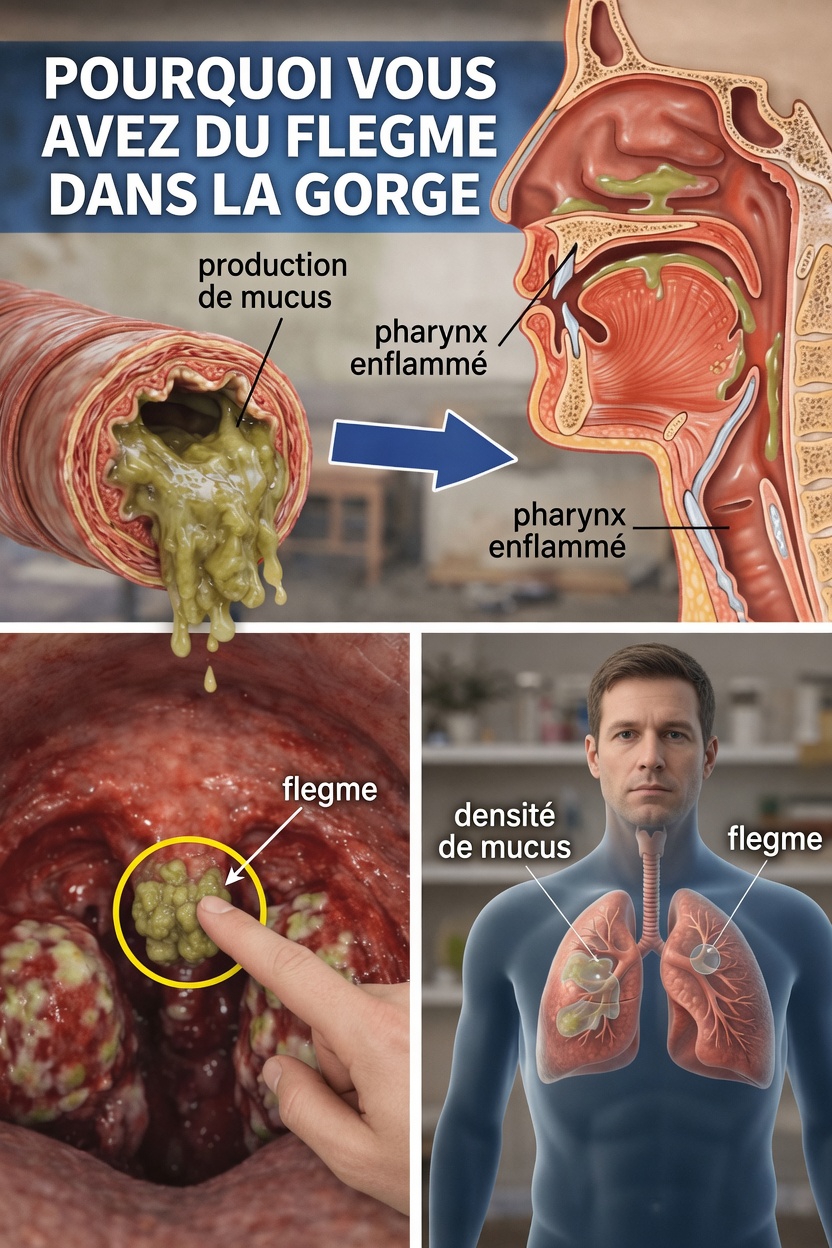 Pourquoi vous avez des glaires persistantes dans la gorge et quels facteurs du quotidien vous devriez connaître