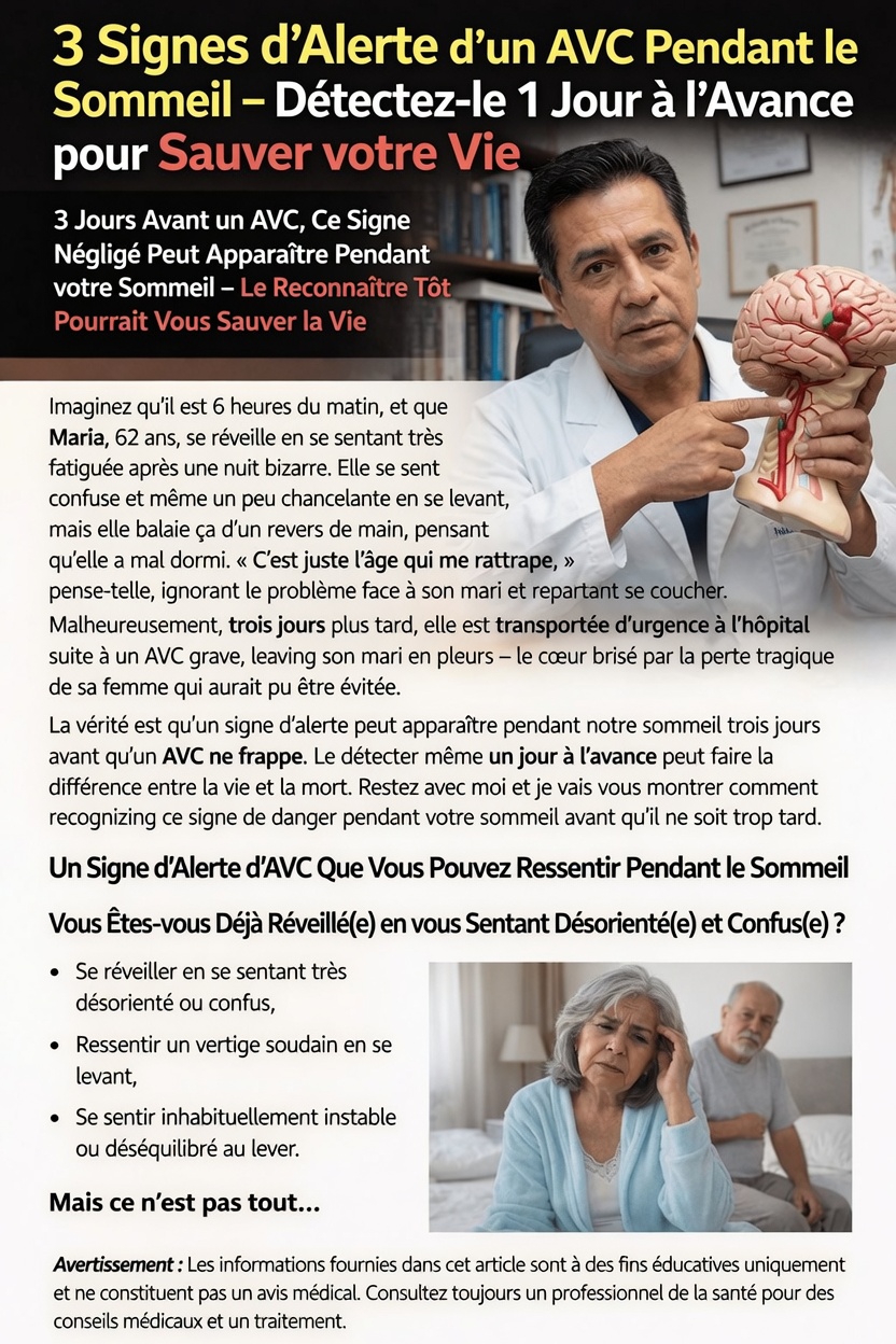 Ce symptôme du sommeil pourrait-il être un signe avant-coureur d’un AVC ?