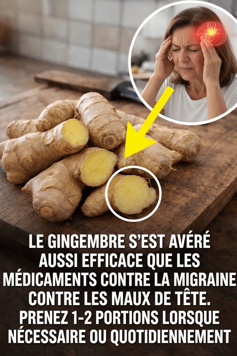 Le gingembre pourrait-il être un simple allié de cuisine pour aider à gérer l’inconfort des maux de tête ? Exploration des données probantes