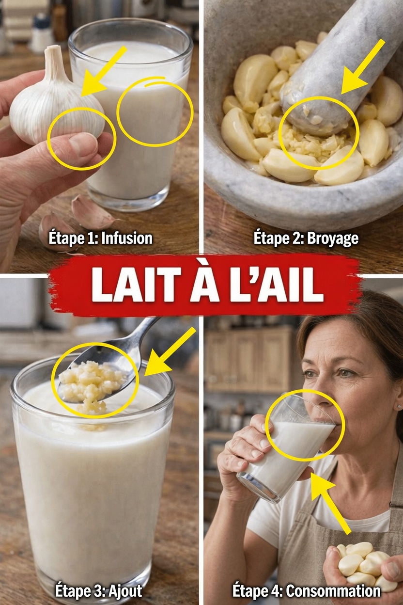 Découvrez la méthode simple pour préparer un mélange d’ail et de lait à la maison pour un usage quotidien