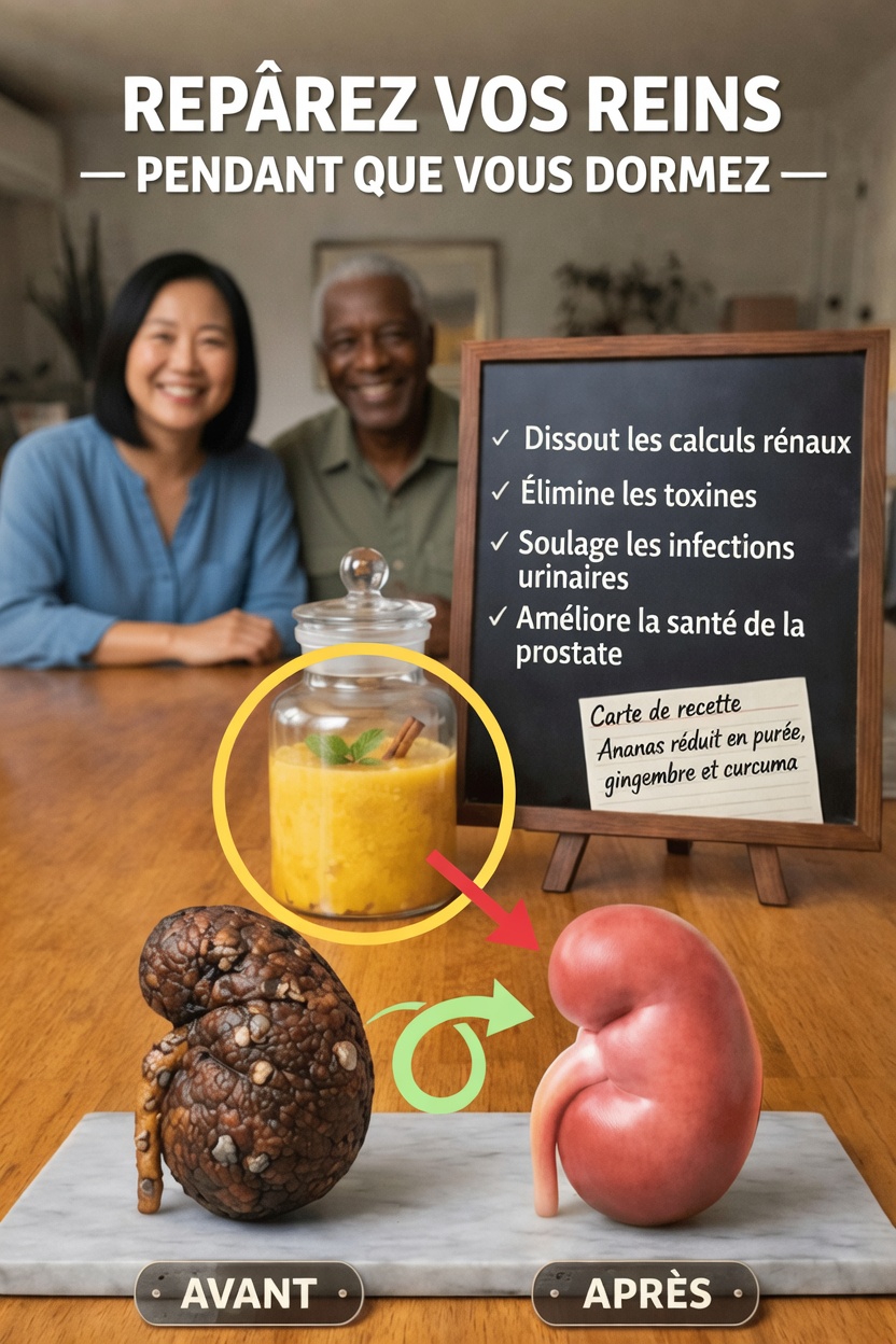 Découvrez une recette simple de boisson nocturne à base d’ananas, de gingembre et de fenouil pour favoriser la santé des reins