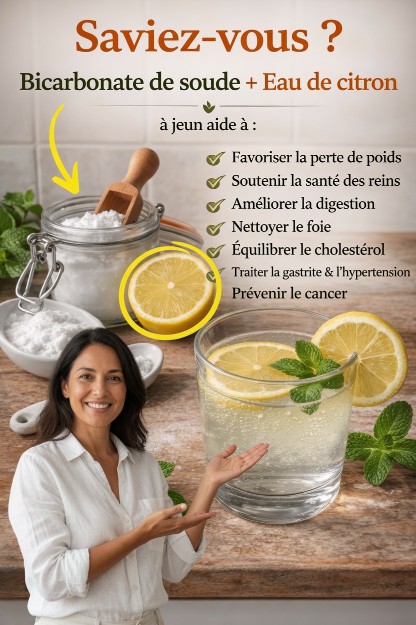 Qu’est-ce que l’eau au bicarbonate de soude et au citron, exactement ?