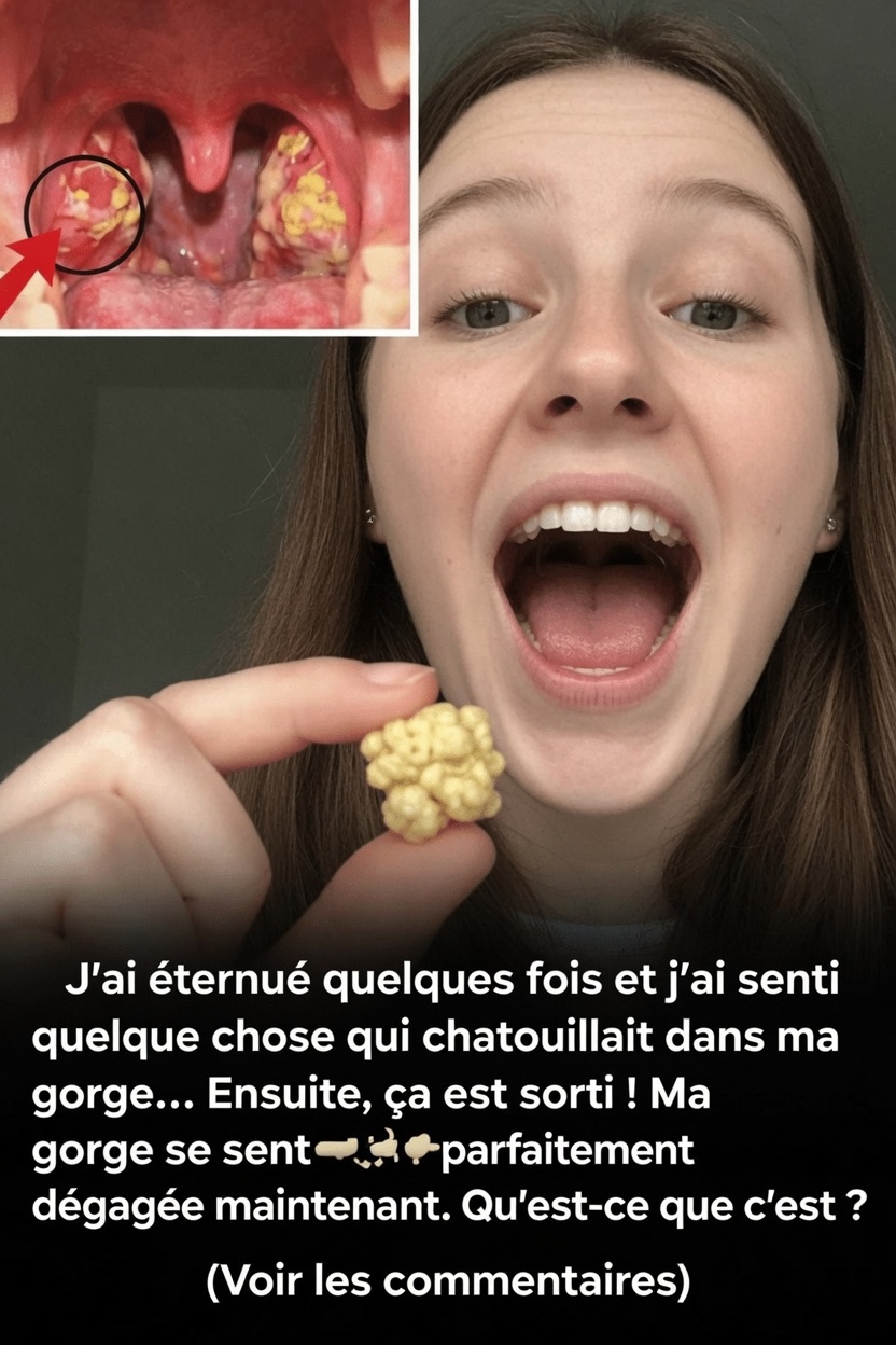 Quelle est cette petite boule sortie de votre gorge après avoir éternué ? Comprendre les calculs amygdaliens