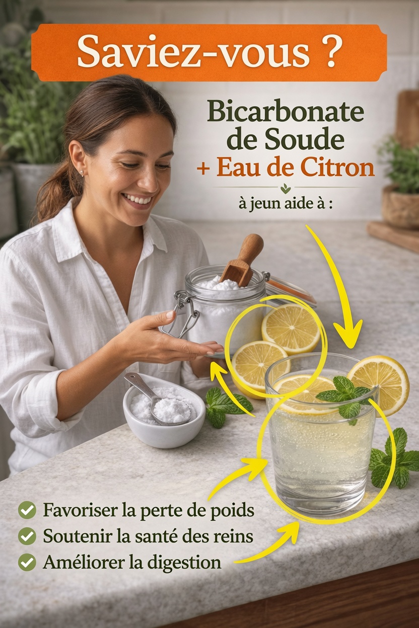 Bicarbonate de soude et eau citronnée le matin : habitude bénéfique ou risque caché ?