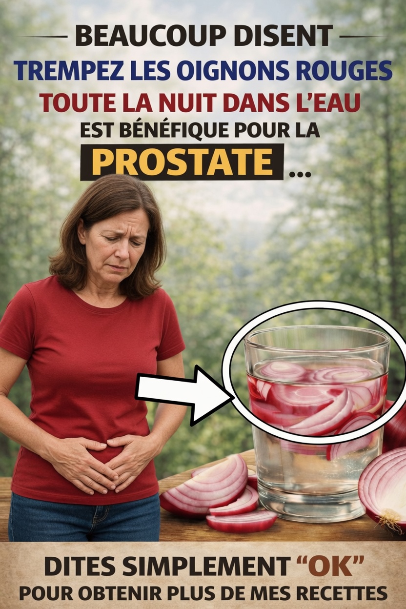 Eau d’oignon rouge : une habitude quotidienne simple à essayer pour soutenir le bien-être de la prostate