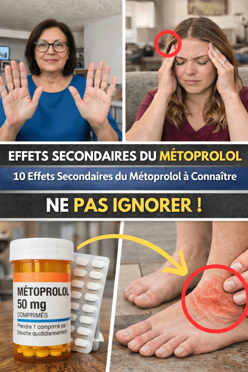 10 effets secondaires importants du métoprolol que vous devez connaître