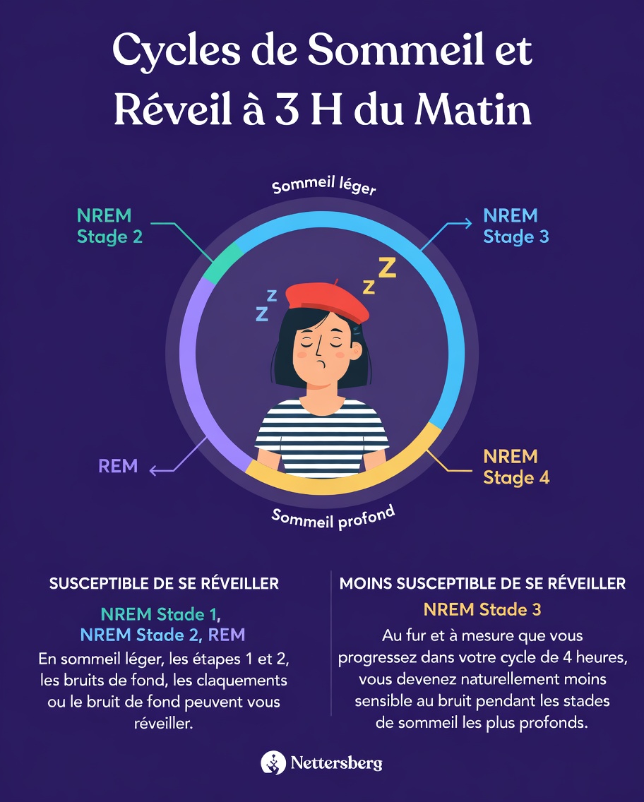 Pourquoi vous réveillez-vous souvent entre 3 h et 4 h du matin ? Comprendre les raisons courantes et les moyens simples de mieux dormir