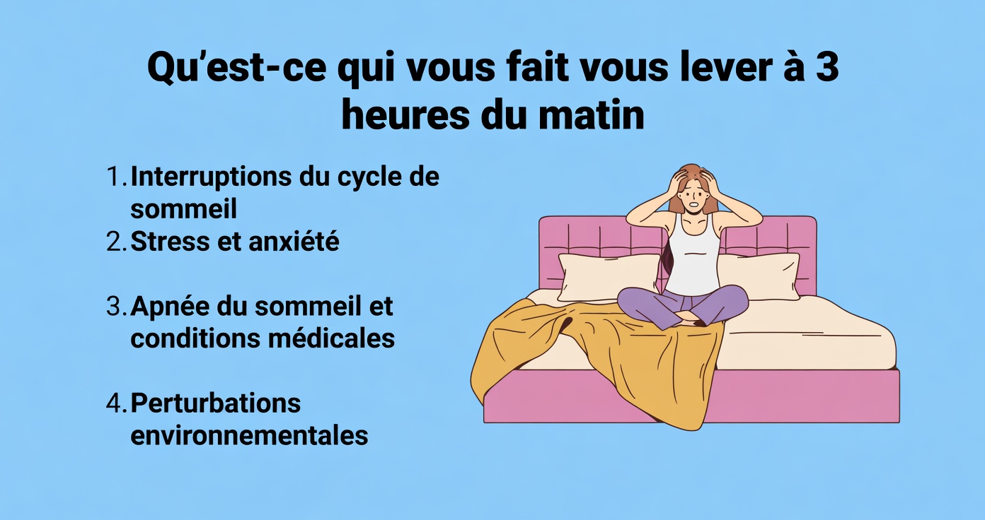 Pourquoi vous réveillez-vous souvent entre 3 h et 4 h du matin ? Comprendre les raisons courantes et les moyens simples de mieux dormir