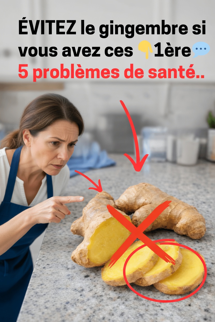 Gingembre : 5 problèmes de santé pour lesquels vous devriez faire preuve de prudence avant de l’ajouter à votre routine