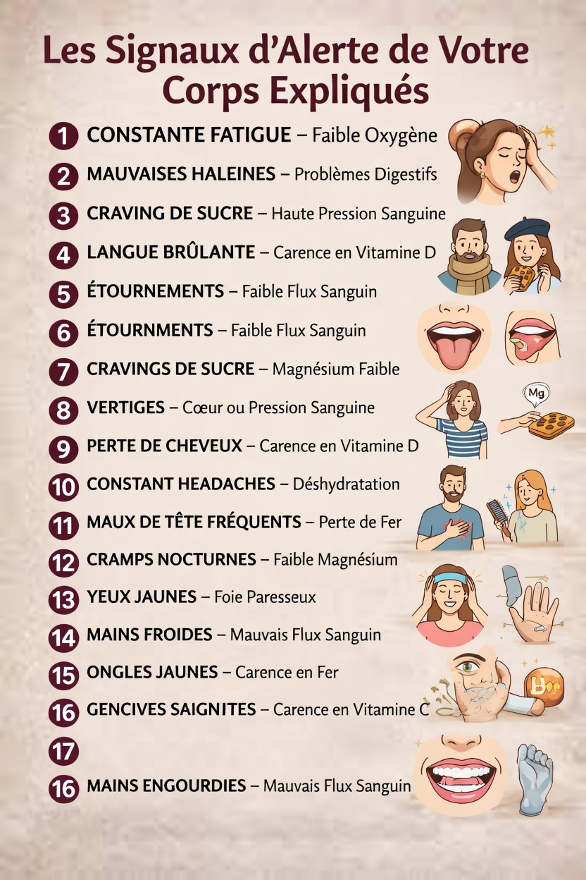 7 signes corporels surprenants qui pourraient indiquer de graves problèmes de santé que vous ne devriez pas négliger