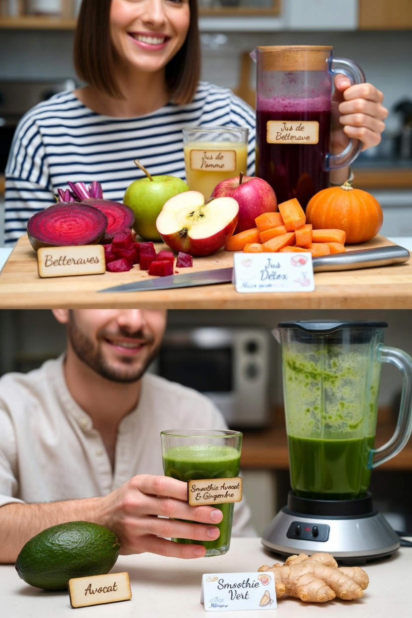 Découvrez 6 délicieuses recettes de jus maison pour favoriser naturellement l’énergie, l’immunité et un sommeil réparateur