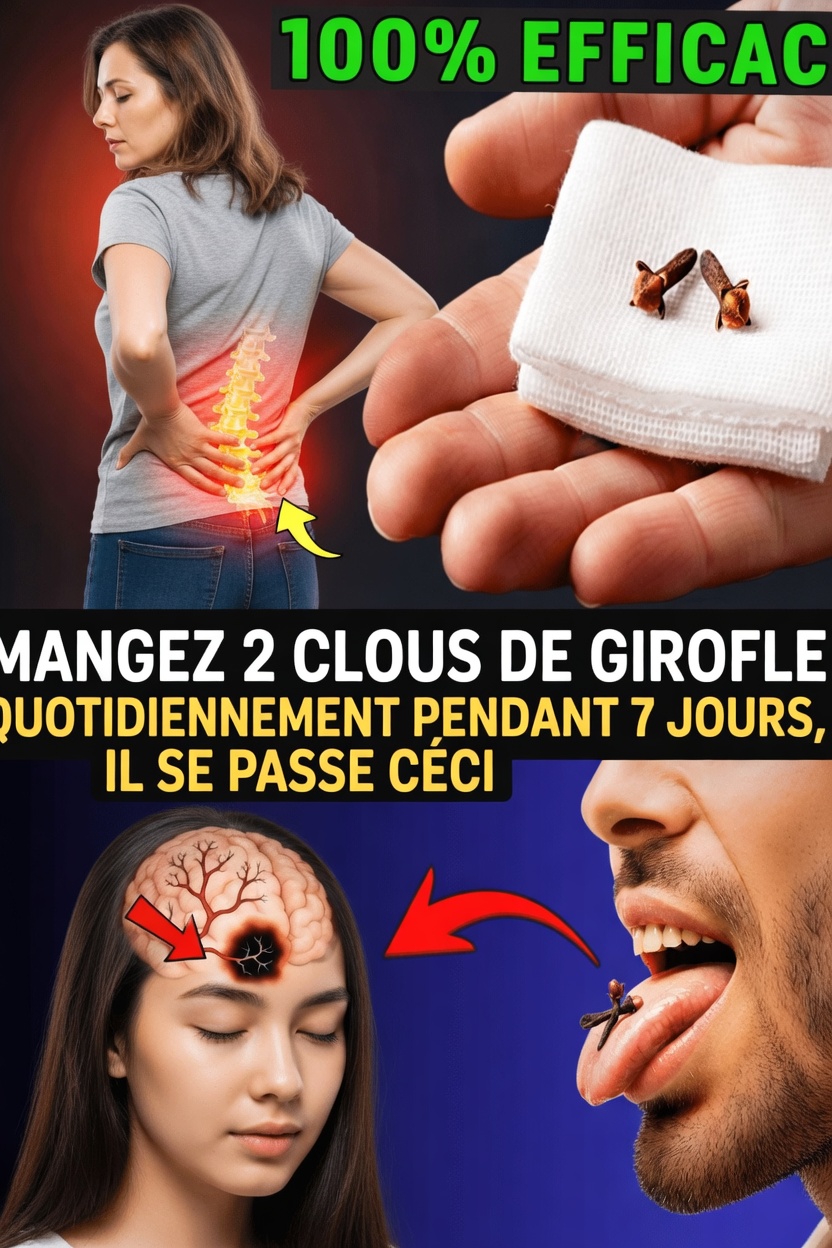 Clous de girofle après 60 ans : que se passe-t-il lorsque vous mangez 2 clous de girofle par jour pendant 7 jours ?