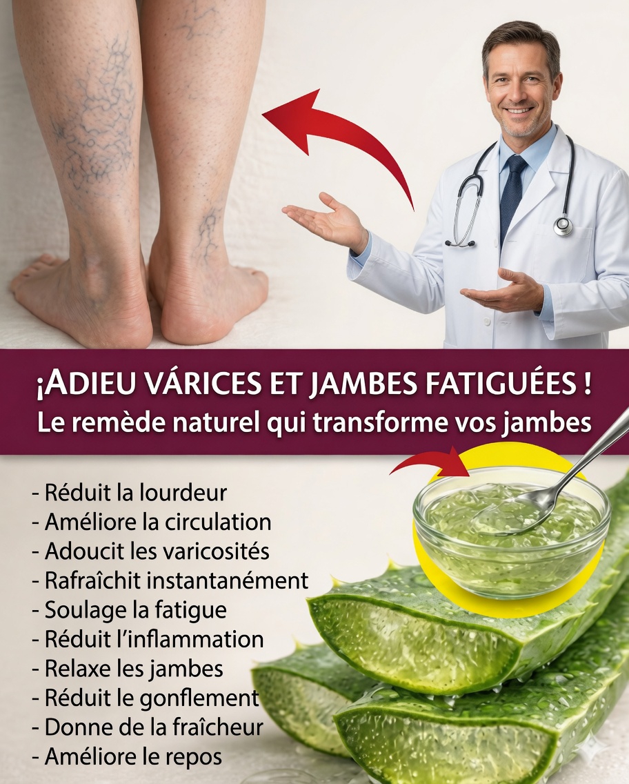 🌿 Aloe vera pour soulager les jambes fatiguées : le remède naturel qui rafraîchit et stimule la circulation