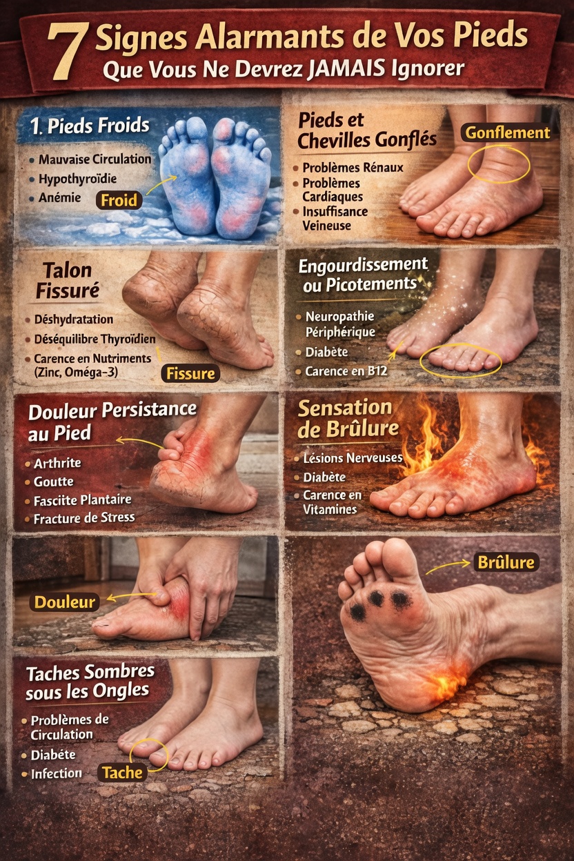 7 changements au niveau des pieds qui pourraient révéler quelque chose de plus profond sur votre santé