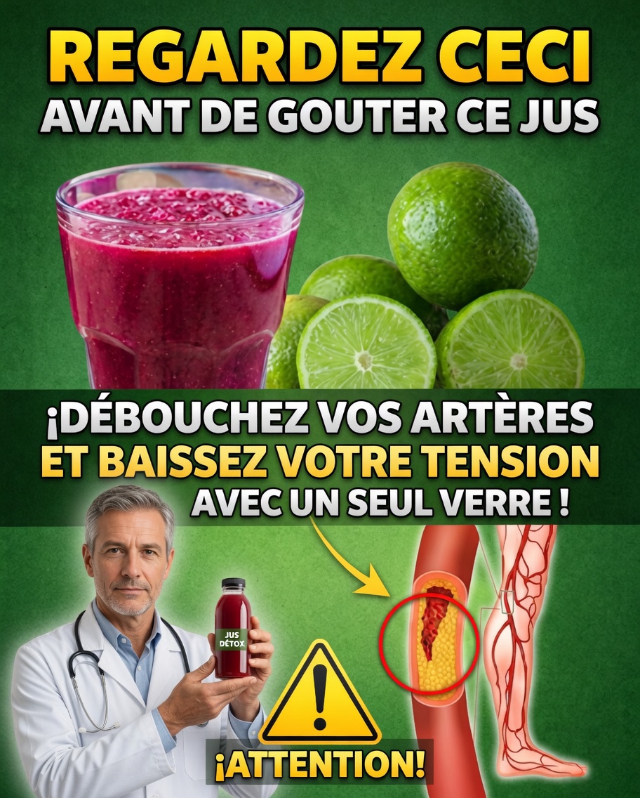 🍋 Un verre de ce jus naturel peut soutenir la circulation et la santé cardiaque