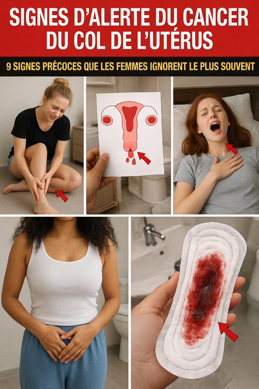 9 signes avant-coureurs précoces du cancer du col de l’utérus que la plupart des femmes ne remarquent pas : ce que chaque femme doit savoir