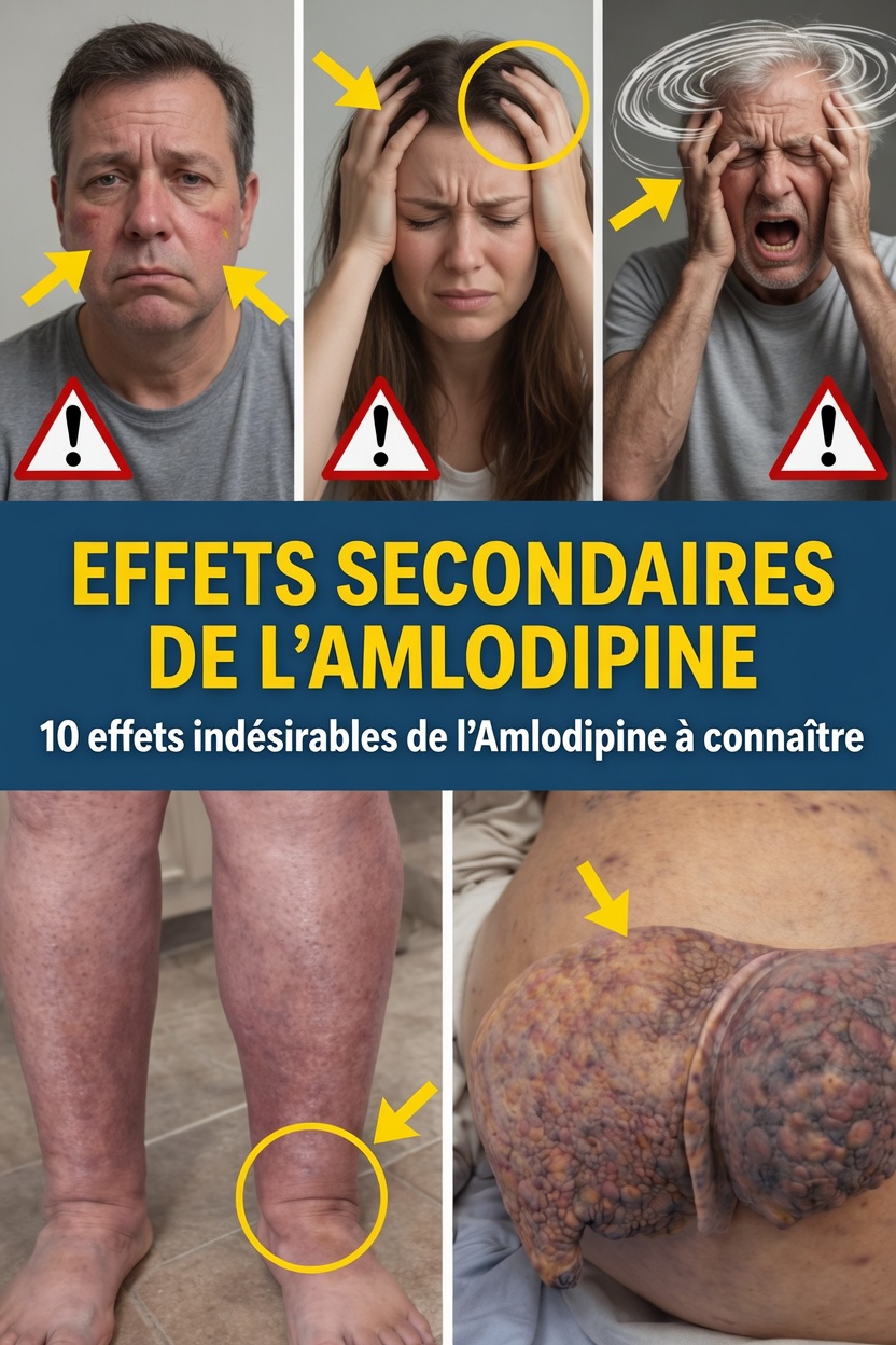 Ce que vous devez savoir sur les effets secondaires de l’amlodipine : 10 réactions courantes et des stratégies utiles pour les gérer